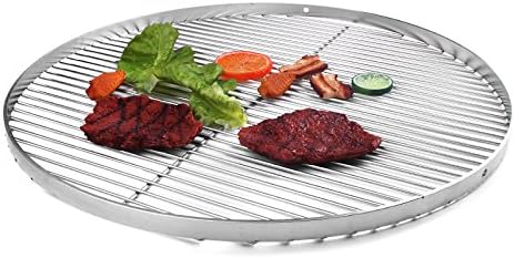 HeRo24 50 cm GRILLROST EDELSTAHL FÜR SCHWENKGRILL DREIBEIN ZUM AUFHÄNGEN 3 X 8 mm LÖCHER