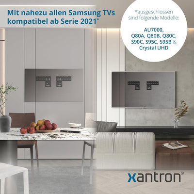 Xantron® SF01 Samsung TV Wandhalterung 43-85 Zoll/ Slim Fit max. 60kg / Fernseher , minimaler Wandab