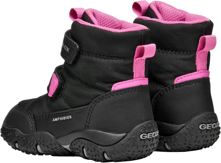 Geox Mädchen B Baltic Girl B ABX Sneaker 25 EU Black Fuchsia, 25 EU Black Fuchsia