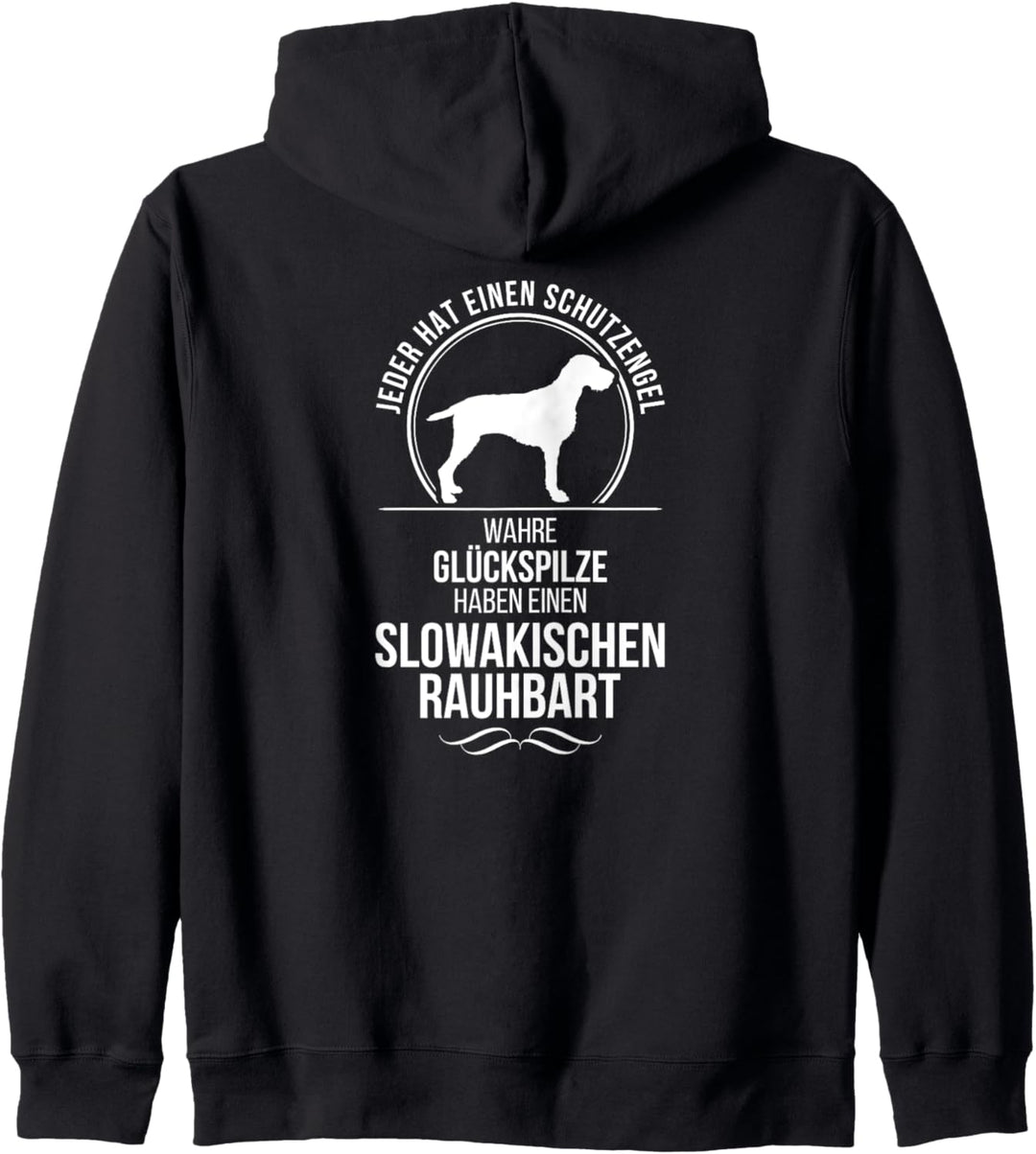 Slowakischer Rauhbart Schutzengel Hund Hunde Hundespruch Kapuzenjacke
