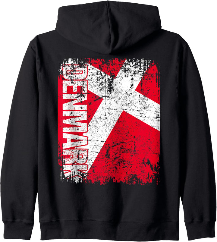DÄNEMARK Flagge | Damen Herren Kinder DÄNEMARK Kapuzenjacke