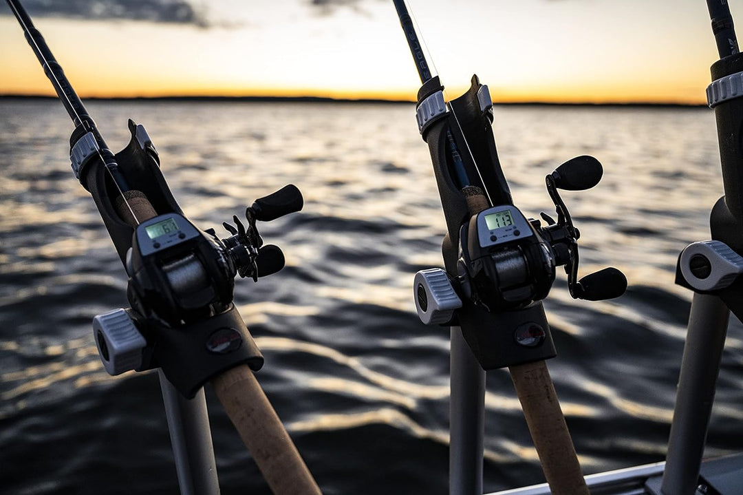 Abu Garcia Max DLC Low Profile Baitcastrollen, Schwarz