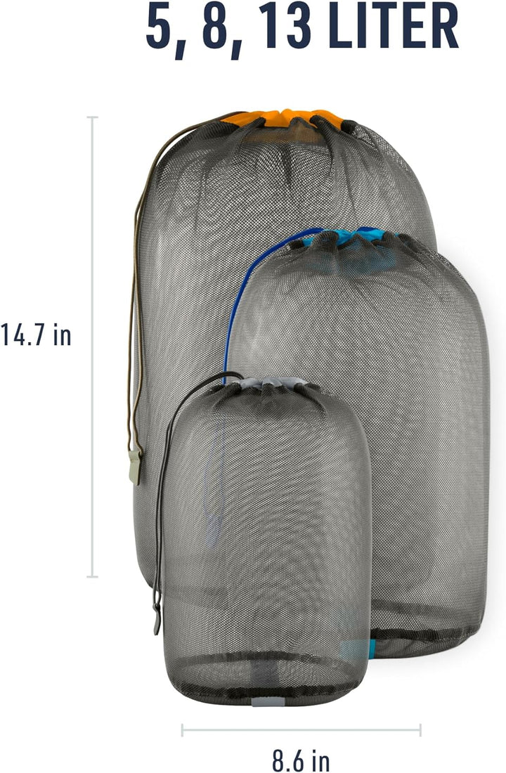 Sea To Summit Mesh Stuff Sack Set (5/8 / 13 Liter) Einheitsgrösse, Einheitsgrösse