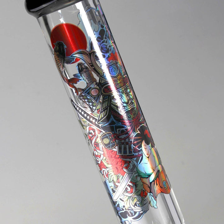 Black Leaf Kofferbong Perko RONIN + GEISHA - 10-Arm Perkolator, 7 mm Borosilikatglas, Ice, 50 cm hoc