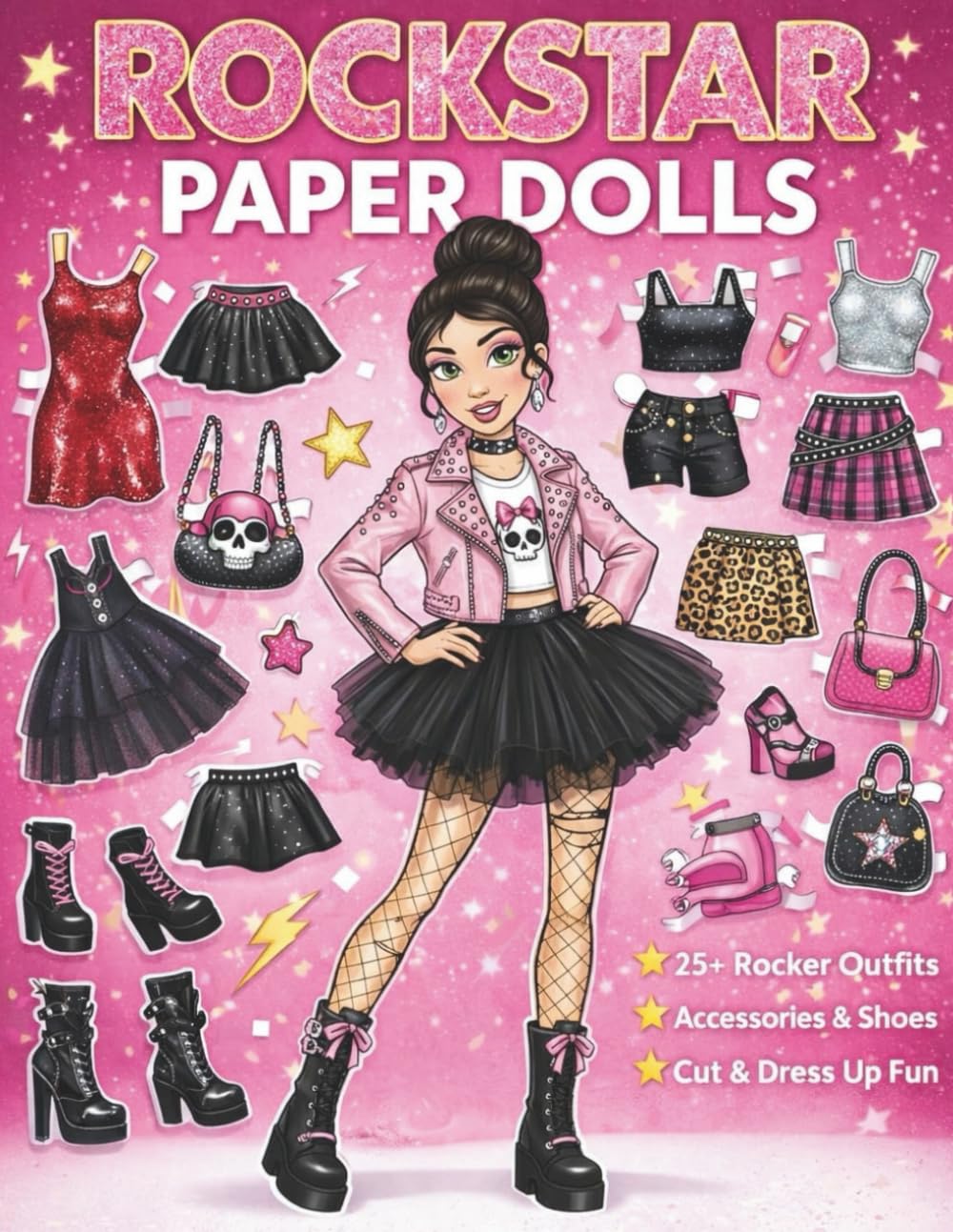 Rose Rock Paper Doll Premium: The Punk Rocker Girly Collection: Unleash Your Rebellion and Glamour w
