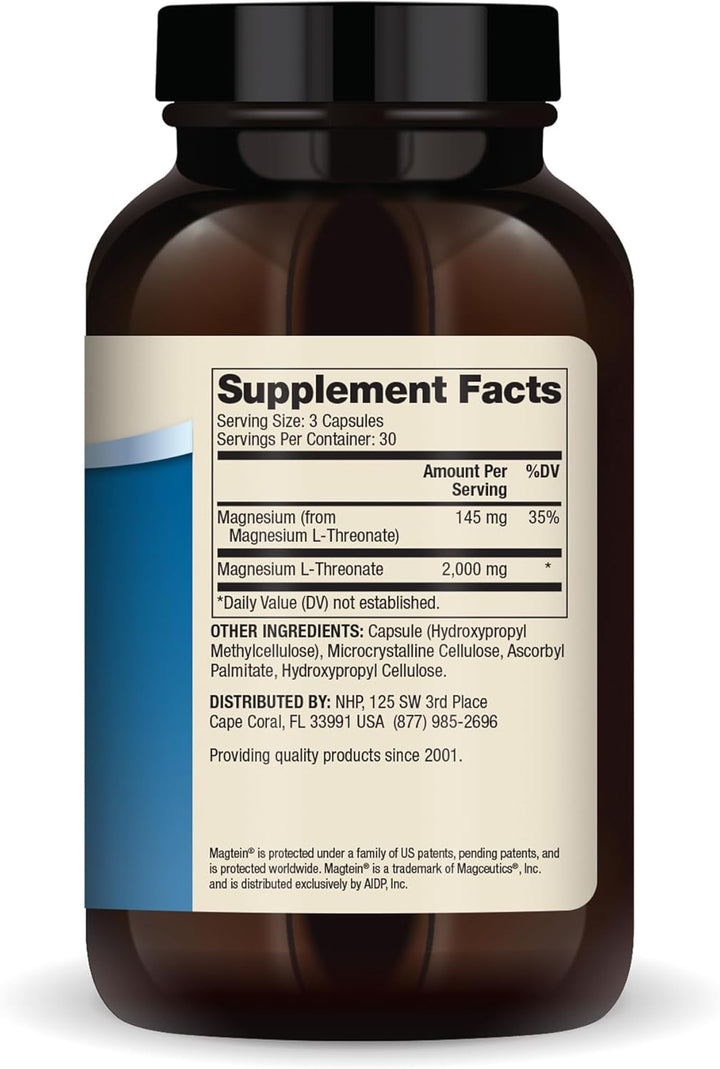 Magnesium L-Threonate (90 Capsules) - Dr. Mercola