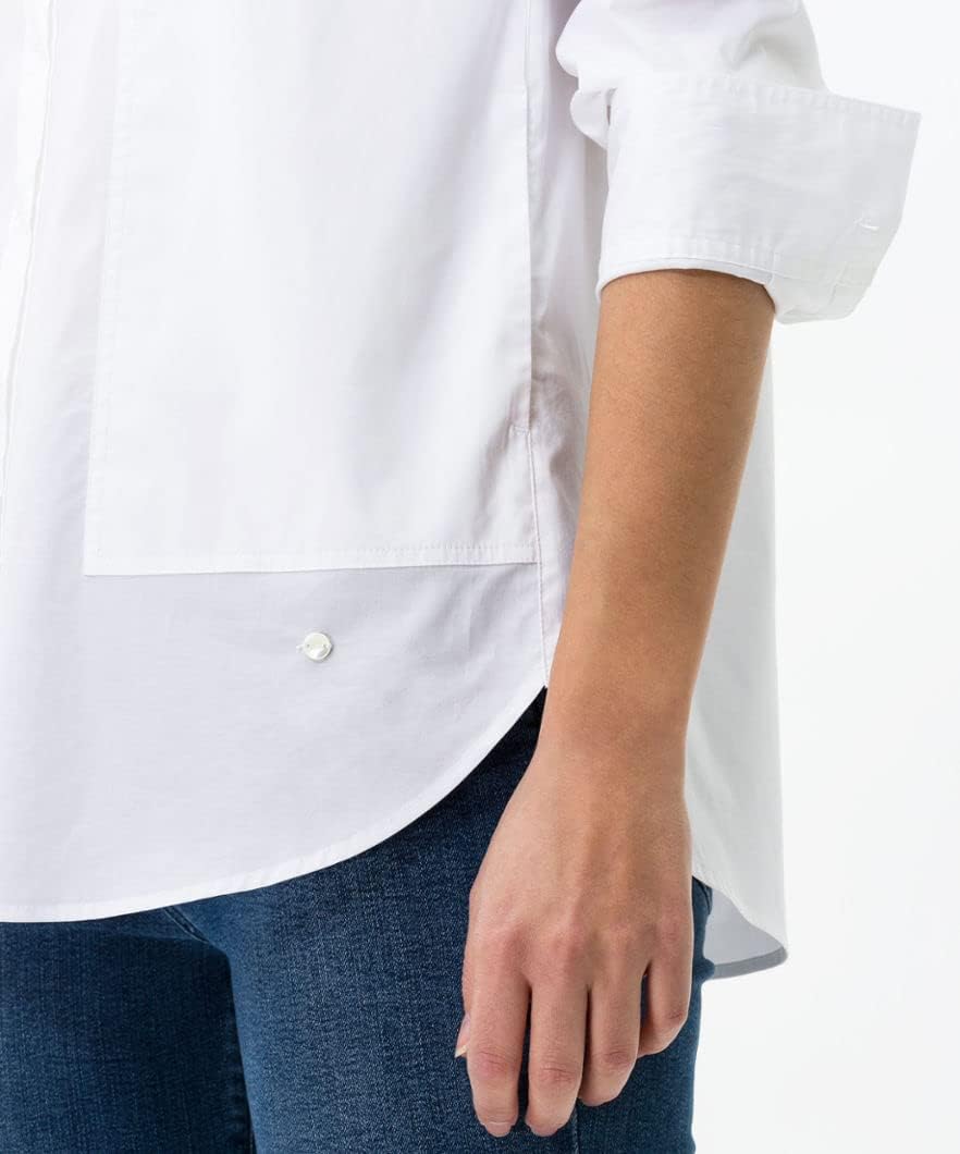 BRAX Damen Style Verena Bluse 38 Weiss, 38 Weiß