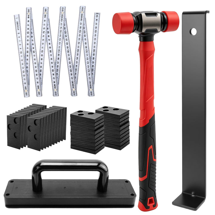 Rierousy Laminat Verlegeset, Vinyl-Bodenplattenwerkzeuge, Laminatboden Set Vinylboden Professionelle