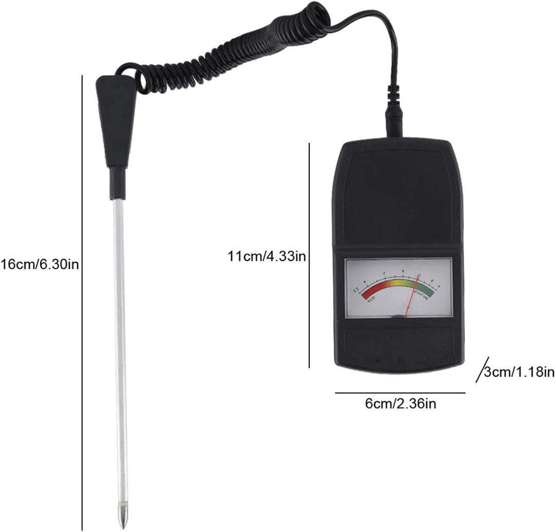 Fdit Kompakter geteilter Bodenmesser Ph Ph Tester Meter Leichter Boden Ph Level Tester für Pflanzen
