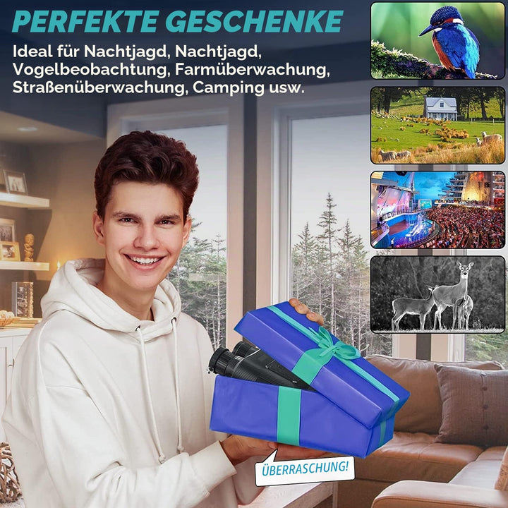 Nachtsichtgerät,Dowesyeen Digitale Ferngla Mit Nachtsicht 3" tft LCD Nachtsichtgeräte Jagd Vorsatzge