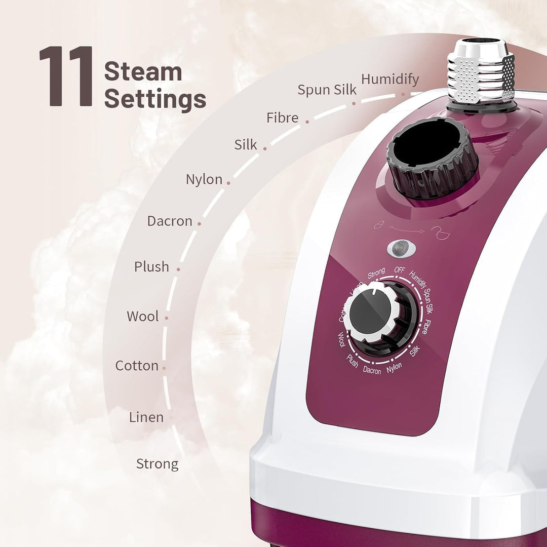 Yabano Dampfglätter & Vertikaler Steamer, 1950W Professioneller Kleiderdampfer, 40 g/min Konstanter