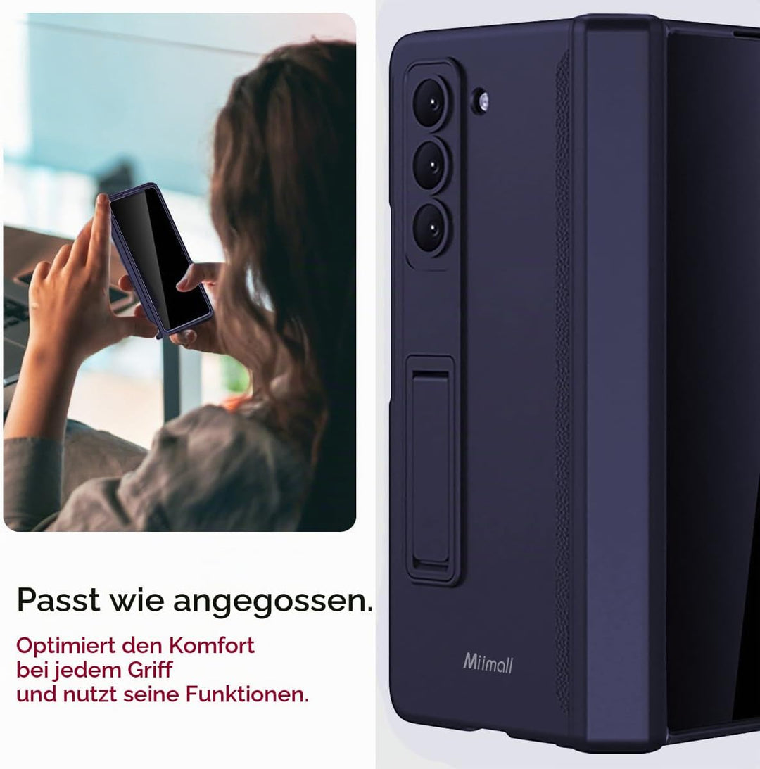 Miimall Kompatibel mit Samsung Galaxy Z Fold 6 Hülle mit Displayschutz Anti-Peeping+Magnetischer Sch