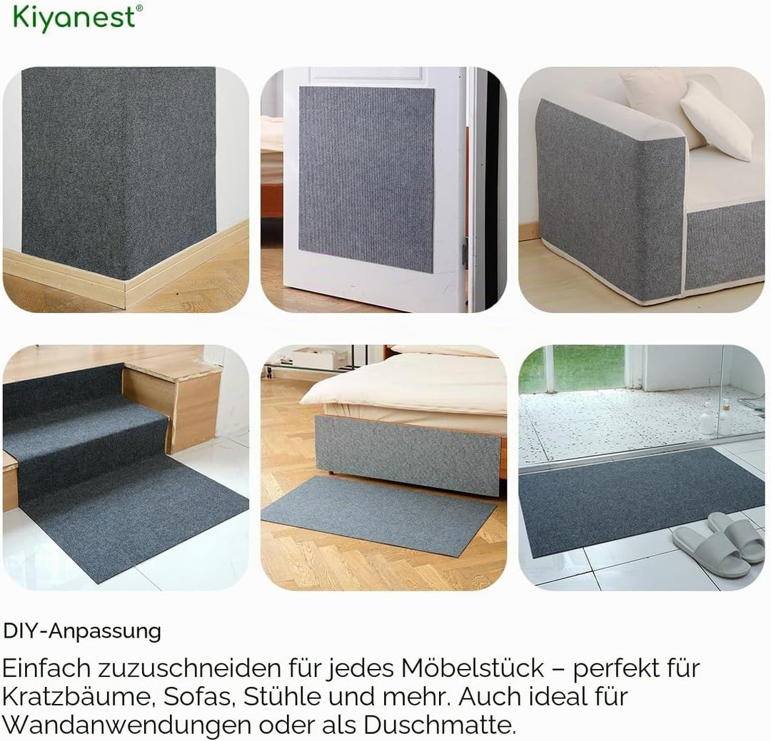 Selbstklebendes Katzenkratzbrett – Kratzspielzeug für Katzen – Zwei Grössen 200x40cm &amp; 30x100cm Dunk