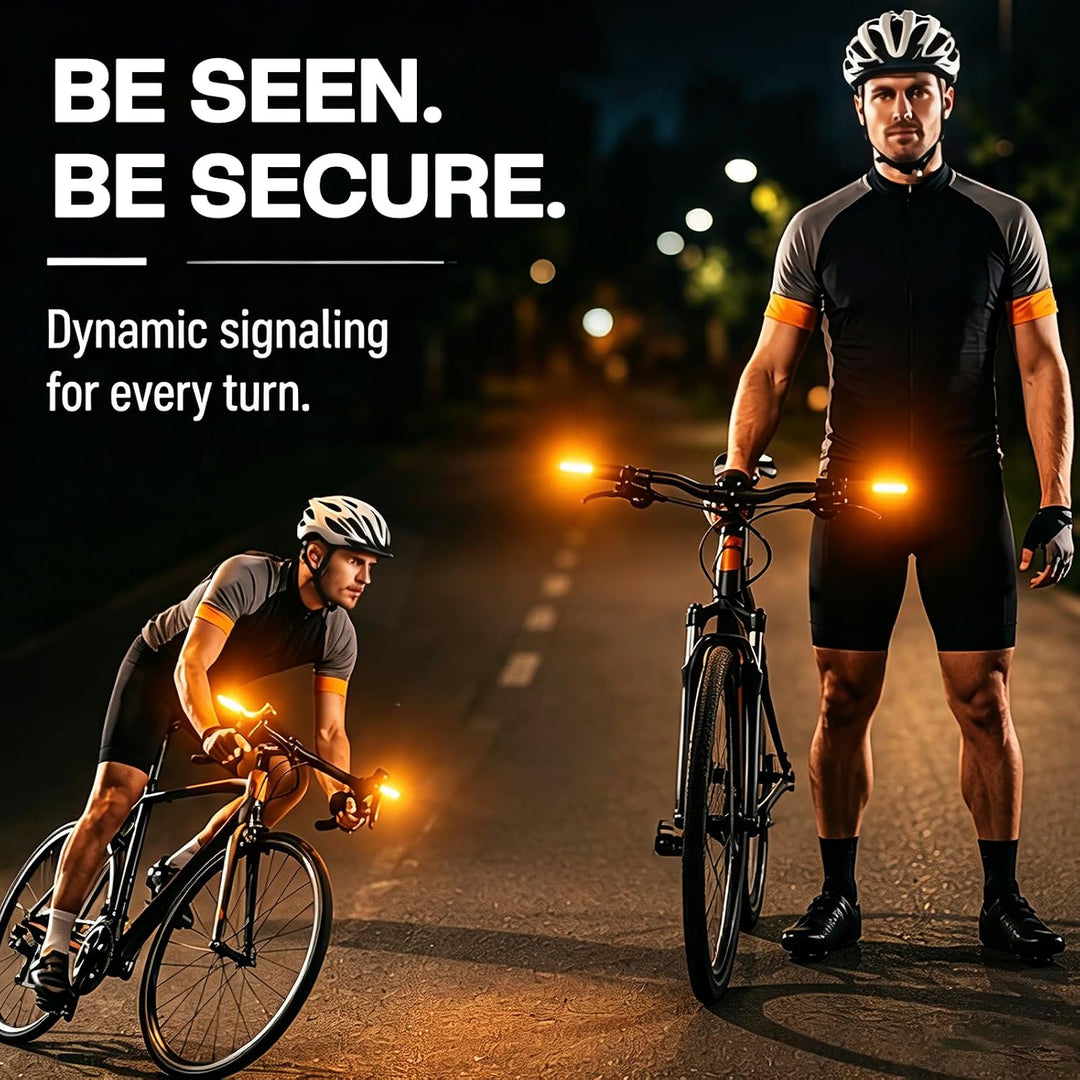 LED Blinker E Scooter Nachrüstset, wiederaufladbare Fahrrad Blinker für E Scooter, wasserdichtes Sco