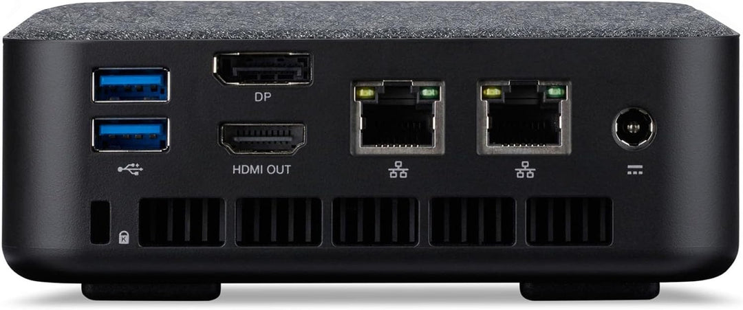 Acer Veriton NUC | N100 | RAM: 8GB | SSD: 250GB | Mini PC | Schwarz | Stoffdeckel | Windows 11 Pro |
