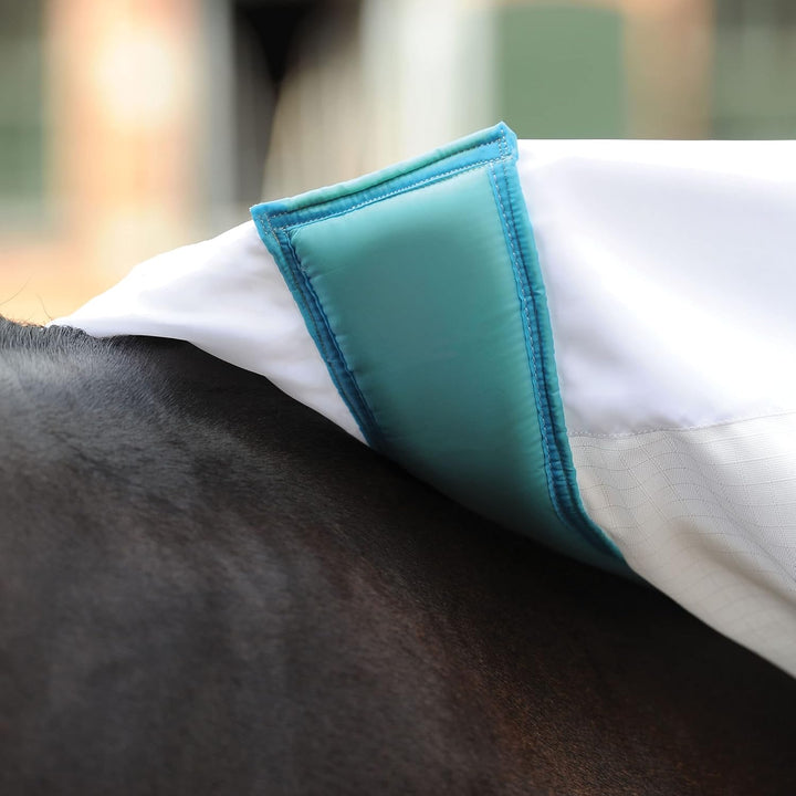 WeatherBeeta Ekzemdecke ComFiTec Sweet Itch Combo 170 cm - 170 cm - Weiss-Blau 221cm, 221cm