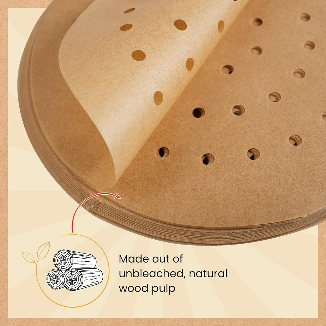Airfryer Rounds 220 Stück Pergamentpapier Blatt von Baker&