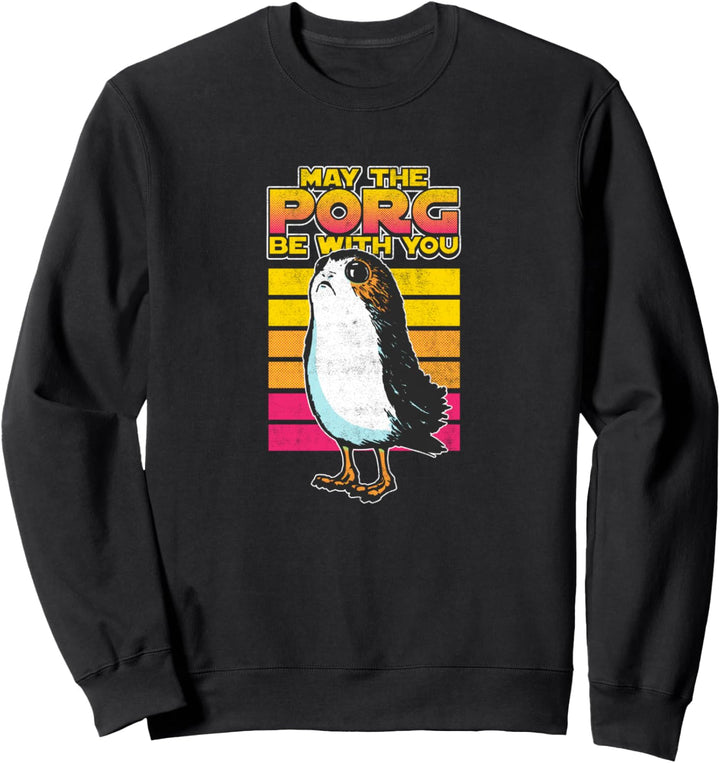 Star Wars Retro Porgs Halftones Poster Sweatshirt