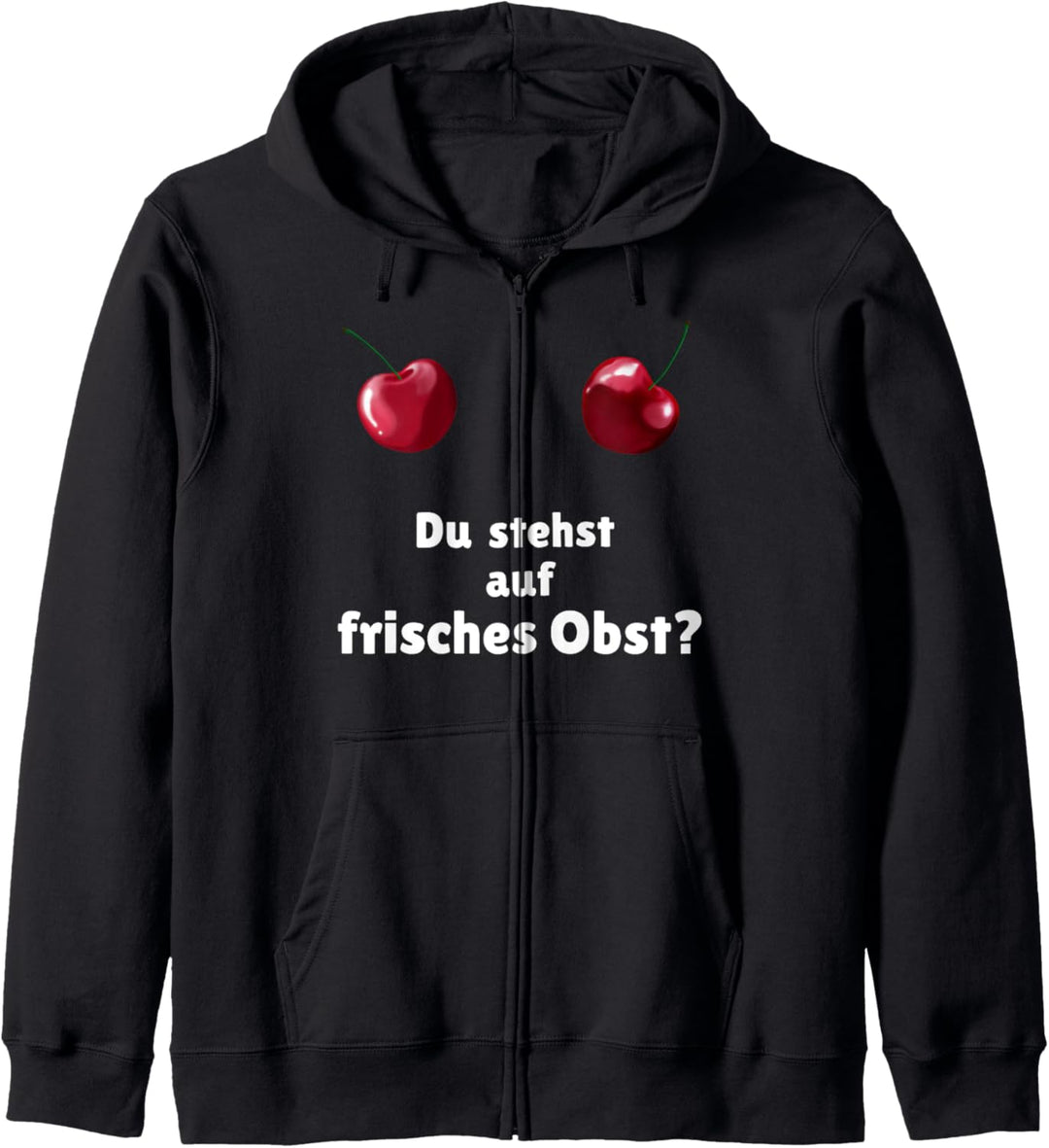 Kirschen / Cherry breast - frisches Obst (D010-0614A) Kapuzenjacke