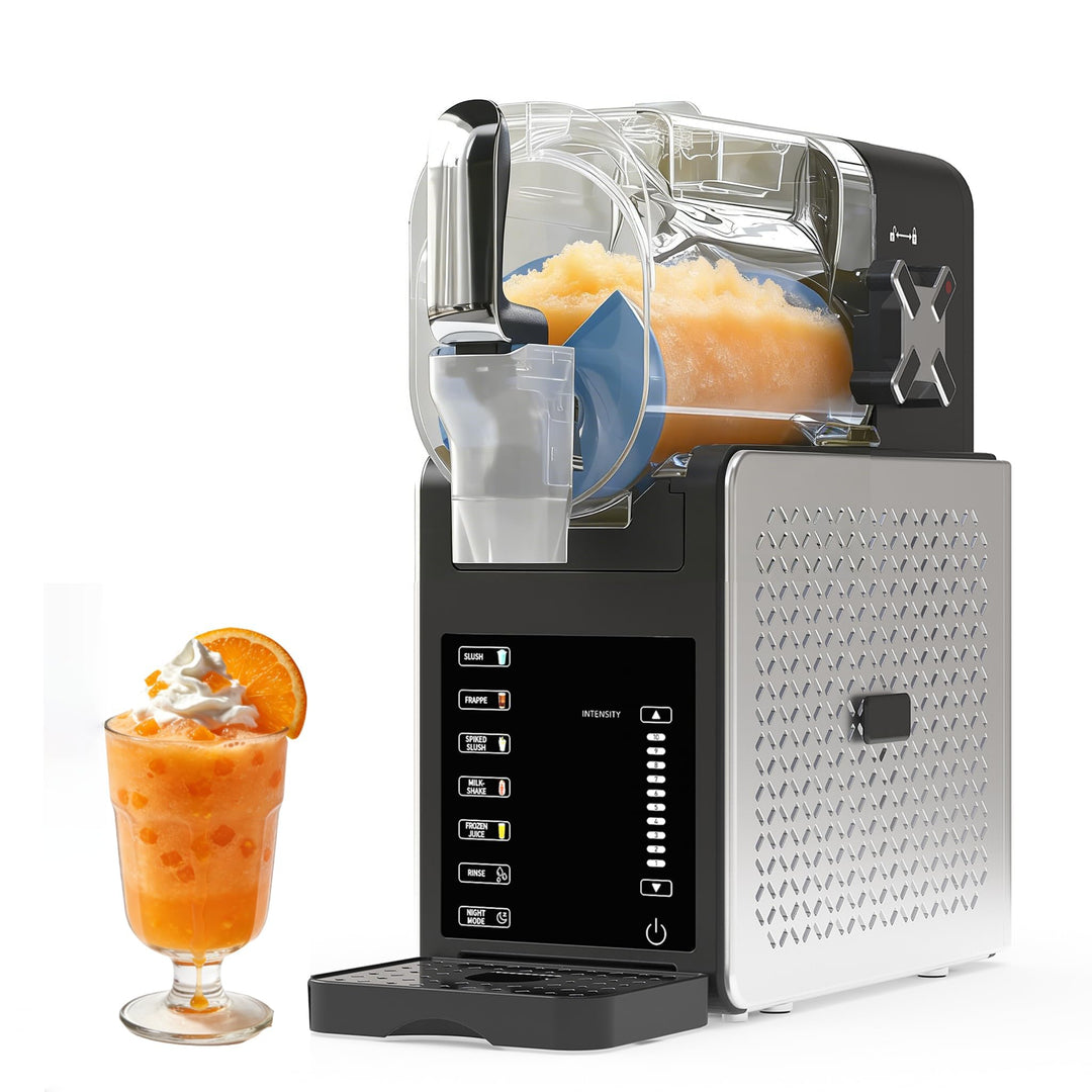 Slush-Eismaschine 1,9 L (64 oz) – Frozen-Drink-Maker mit 5 Programmen + 6 Presets, Selbstreinigung,