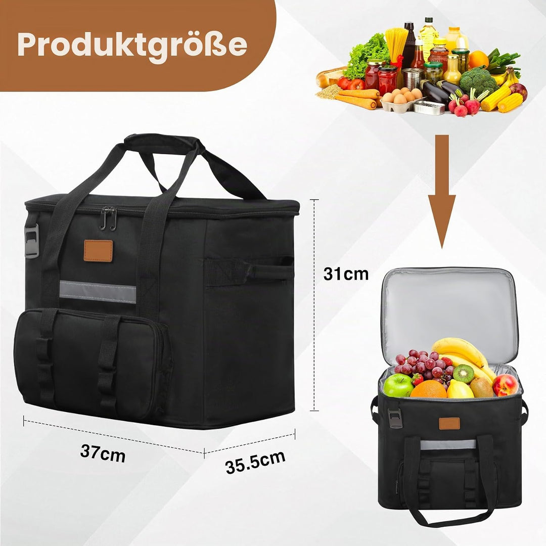 REDCAMP 40L Kühltasche, Grosse Thermotasche Lunchtasche mit Fronttasche Flaschenöffner, XL wasserdic
