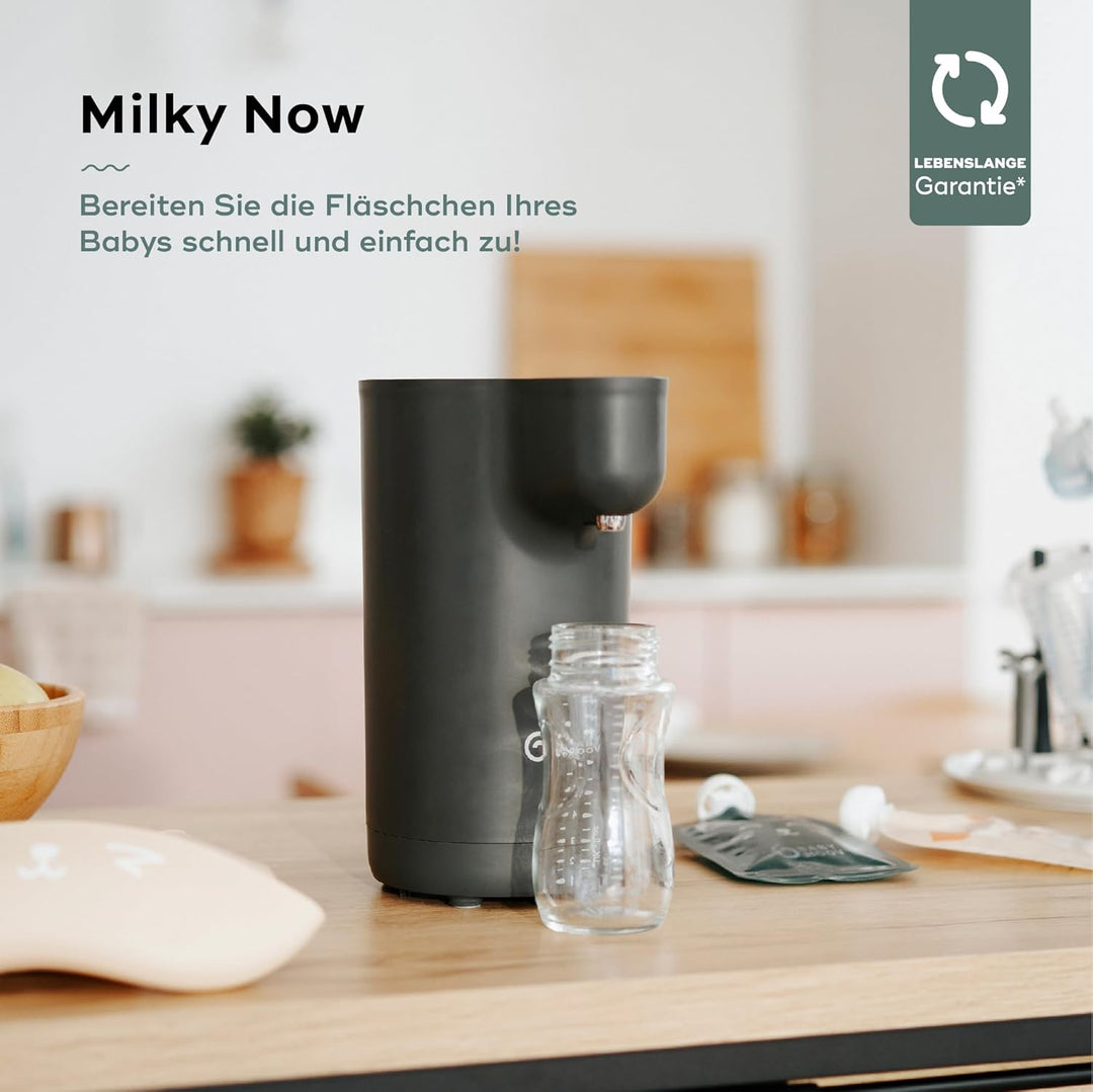 Babymoov Milky Now Flaschenzubereiter für Babys - schnelle Zubereitung von Babyflaschen, Temperature