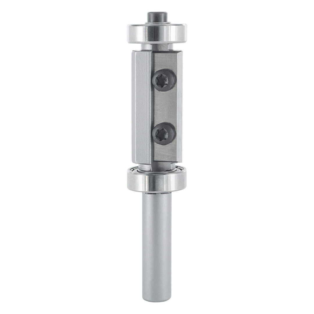 ENT 20406 Wendeplatten Bündigfräser HW, Schaft (S) 8 mm, Durchmesser (D) 16 mm, NL 30 mm, mit Kugell