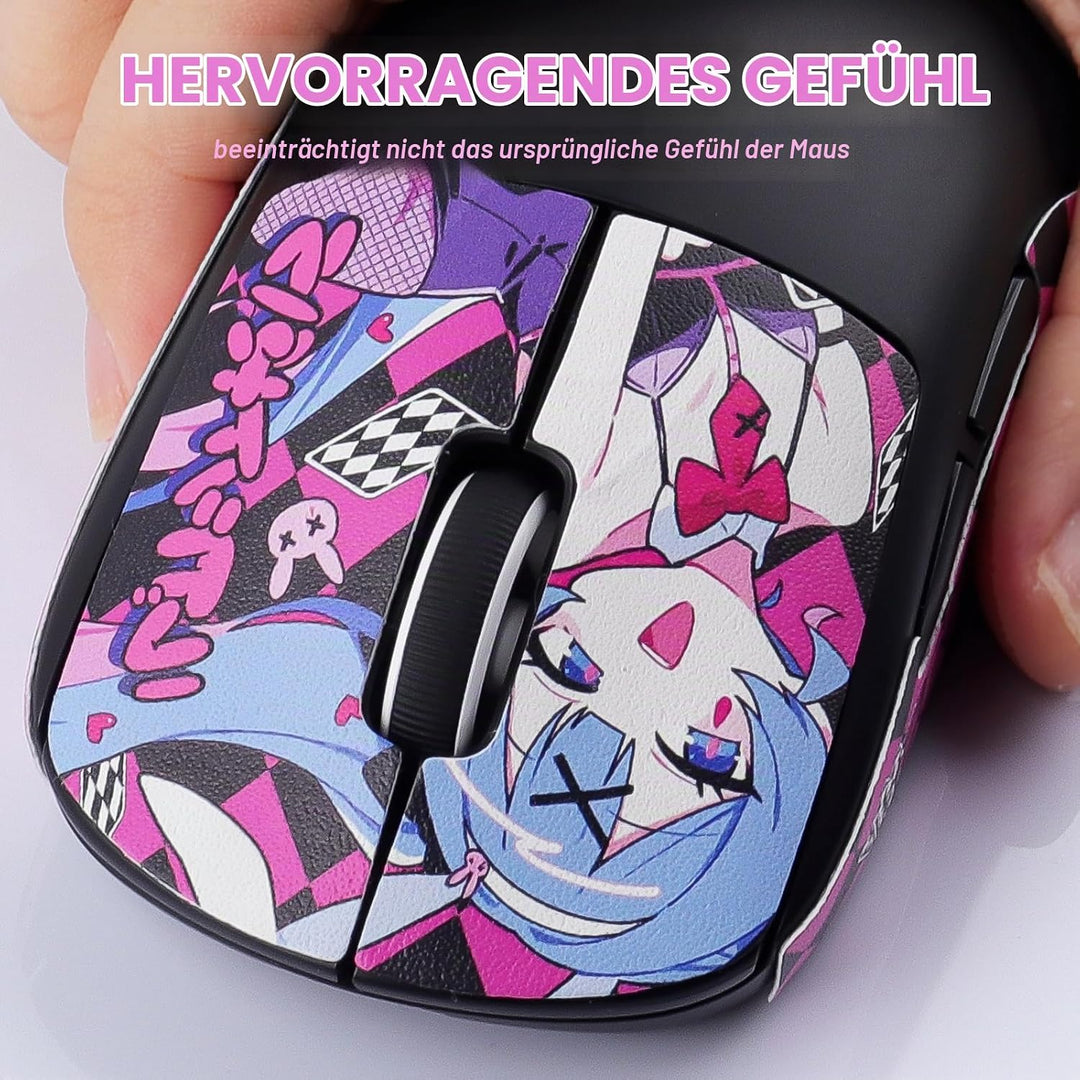Hyekic Mouse Grip Tape Fit for Logitech G PRO X Superlight, 4 Pieces, Anti-Slip Gaming Mouse Skins,
