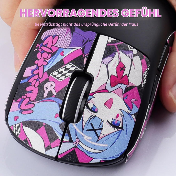 Hyekic Mouse Grip Tape Fit for Logitech G PRO X Superlight, 4 Pieces, Anti-Slip Gaming Mouse Skins,