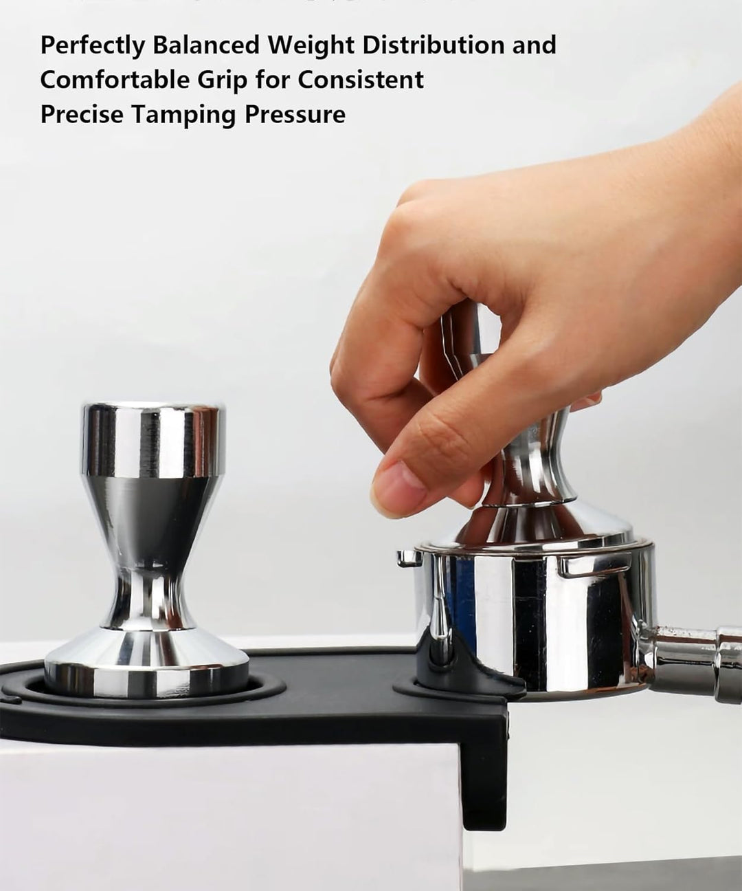 Kaffee Tamper Kaffeemehlpresser Kaffeebohnenpresse Verchromt (51mm / 2") 51 mm, 51 mm