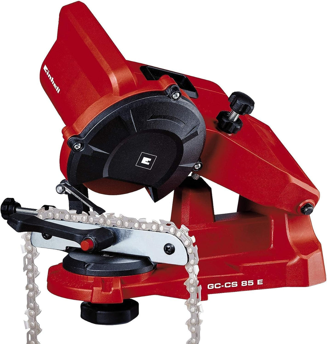 Einhell Sägekettenschärfgerät GC-CS 85 E (85 W, 5500 min-1, Schleifwinkeleinstellung m. Skala, Kette
