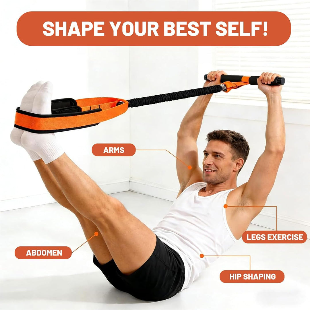 bauchtrainer, widerstandsbänder Pedale Fitness gerät für zuhause & multifunktionales Resistance Band