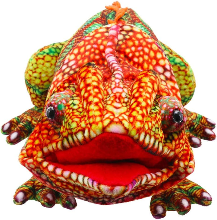 The Puppet Company - Grosse Kreaturen – Chamäleon-Handpuppe (orange)
