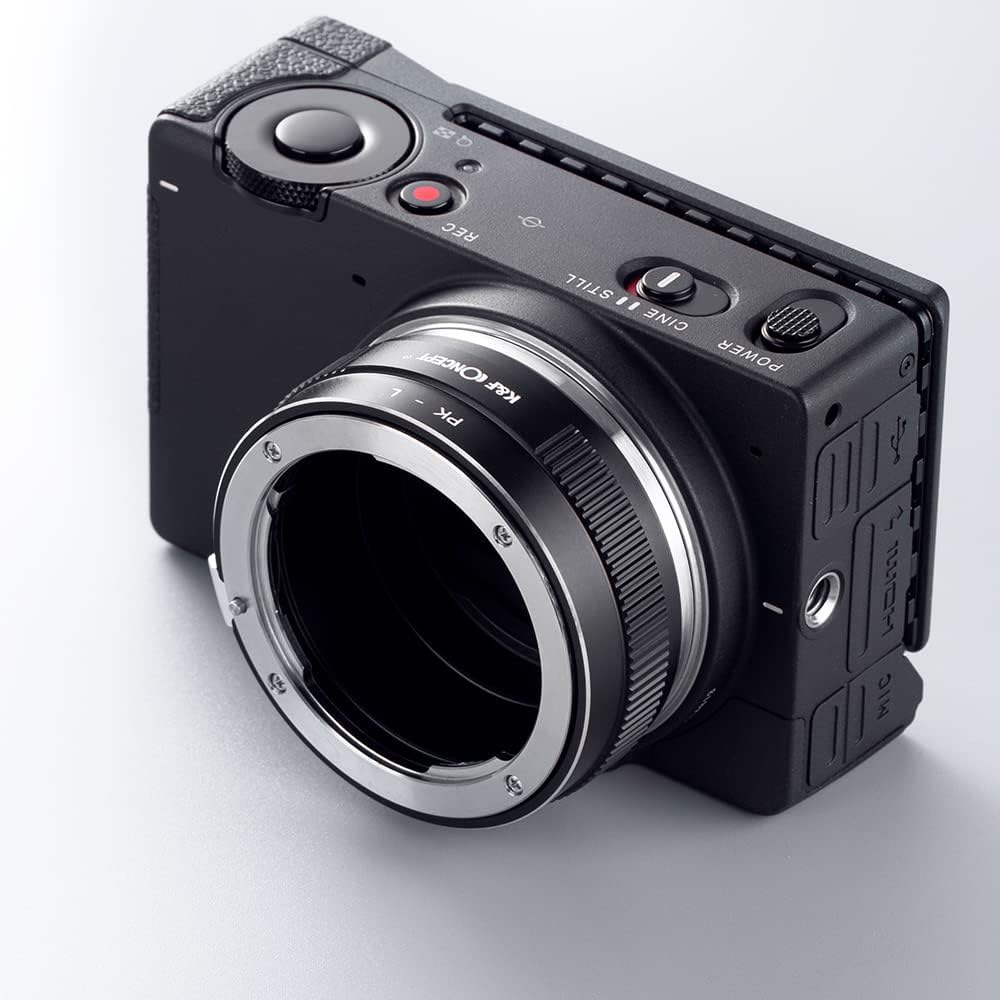 K&F Concept Objektivhalterungsadapter PK-L Manueller Fokus, kompatibel mit Pentax K(PK)-Objektiven a