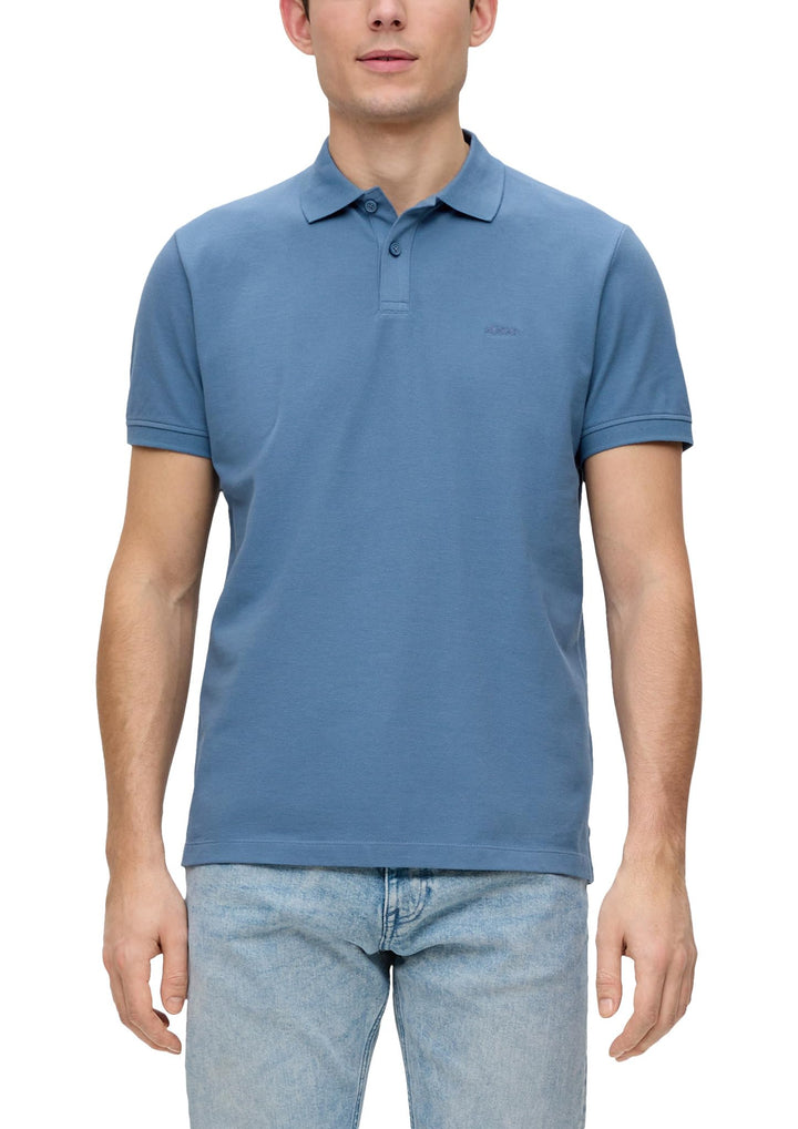 s.Oliver Poloshirt aus Reiner Baumwolle M Blau, M Blau