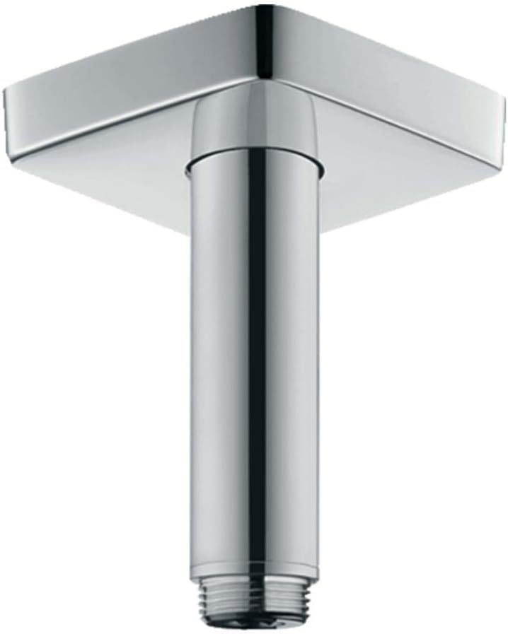 hansgrohe 27467000 10cm, Chrom Deckenanschluss Chrom 10 cm eckig, Chrom 10 cm eckig