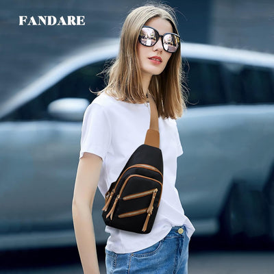 FANDARE Ultraleicht Brusttasche Damen Handtaschen Elegant Handy Umhängetasche Sling Crossbody Tasche