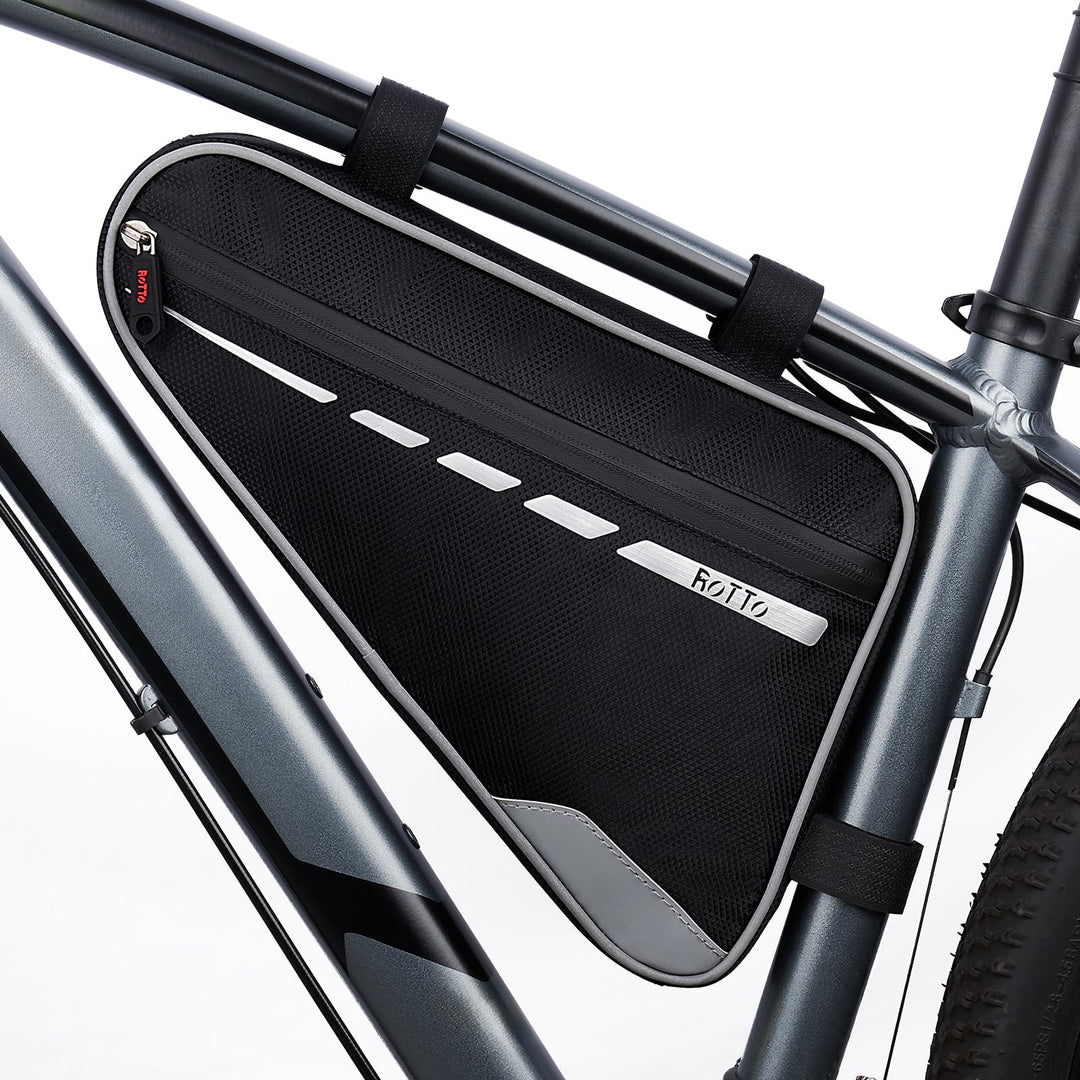 ROTTO Fahrrad Rahmentasche Dreieckstasche Wasserdicht 2l Fahrradtasche Rahmen Triangeltasche mit Ref