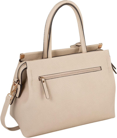 Gabor bags Gela Damen Shopper Umhängetasche Reissverschluss Beige 35 x 13,5 x 24 Beige, 35 x 13,5 x