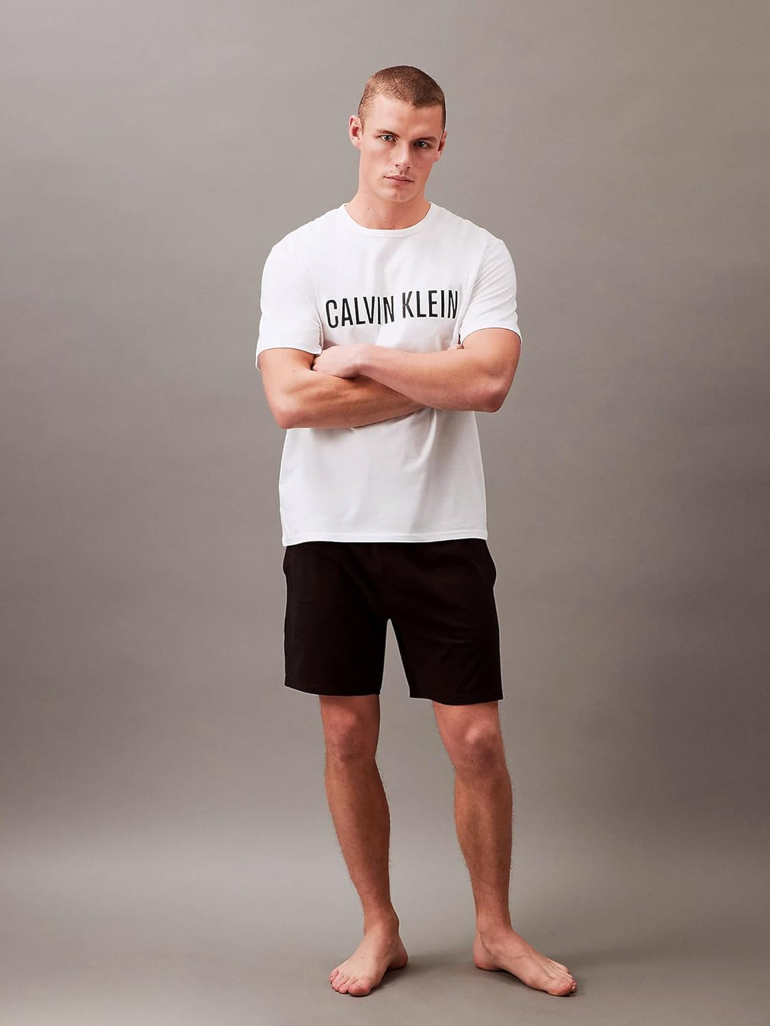 Calvin Klein Herren T-Shirt S 100 - White, S 100 - White