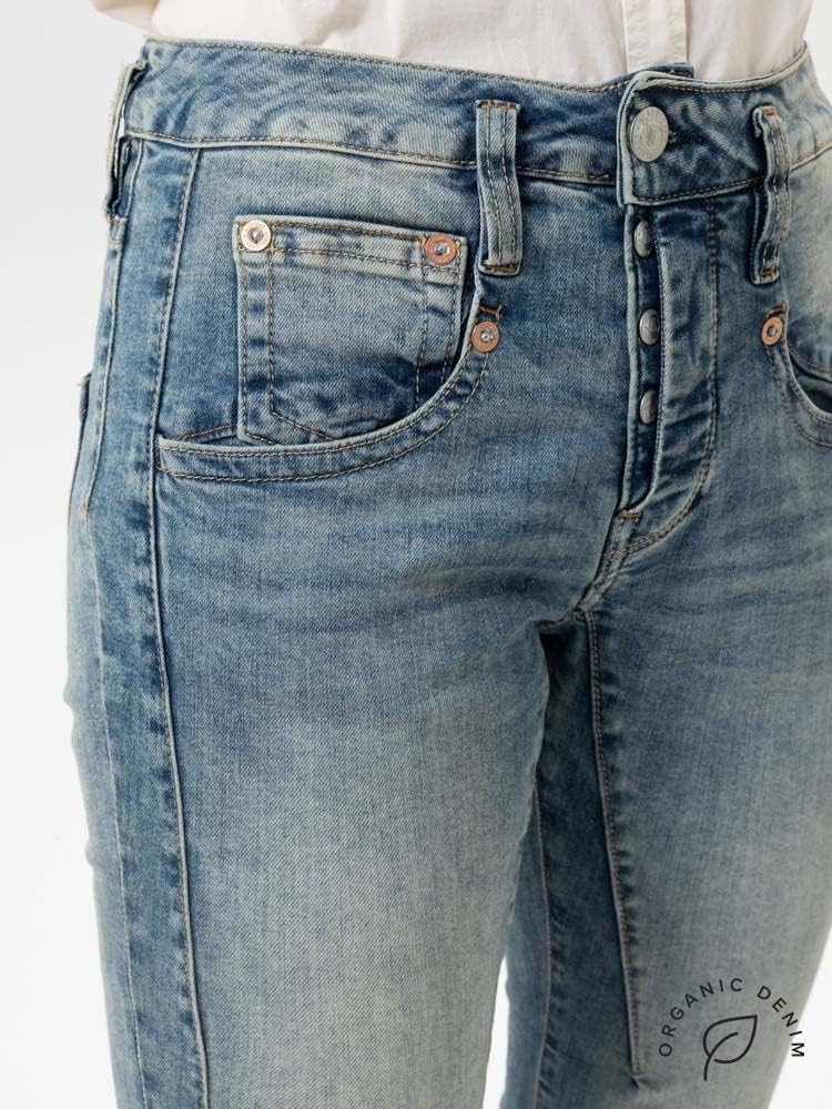 Herrlicher, Shyra Cropped Jeans aus Bio-Baumwolle mit hohem Bund 29 Zenith New, 29 Zenith New