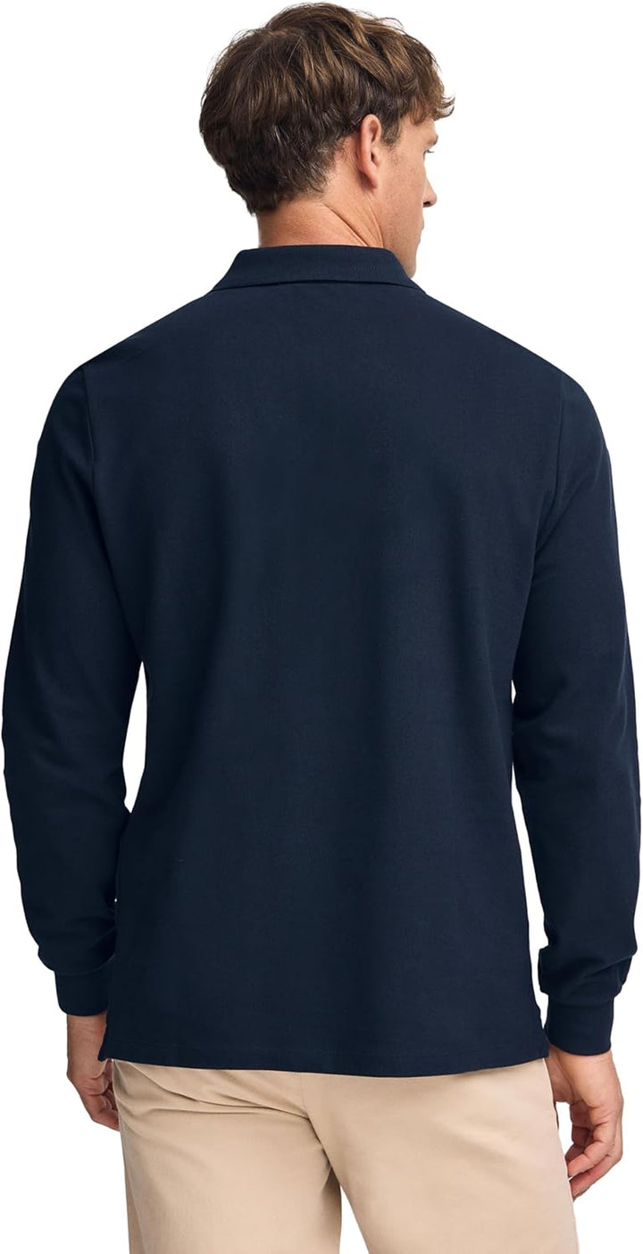 Polo Club Herren Poloshirt Kurzarm Regular Fit Baumwolle Männer Polohemd Longsleeve S Blau Navy, S B