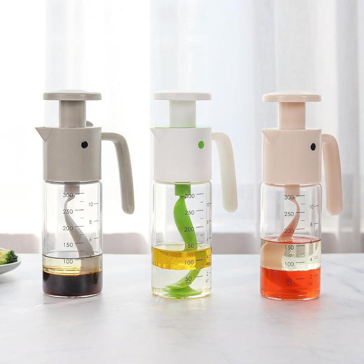 Vucchini Salatdressing Mixer Grau, Vogelartiger Sossenmischer, Einstellbare Durchflussrate, Spülmasc