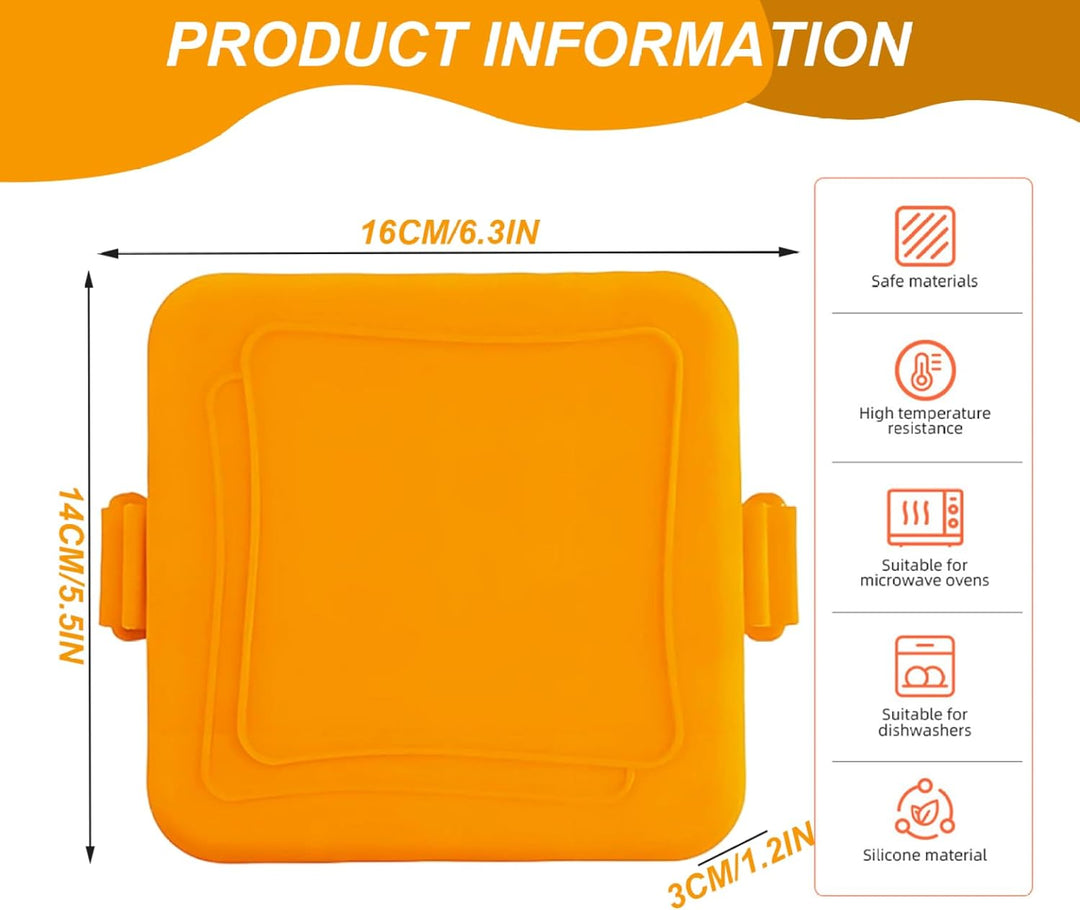 Mikrowellen-Sandwich-Maker, lebensmittelecht, antihaftbeschichtet, Sandwichpresse, integrierter Ansc