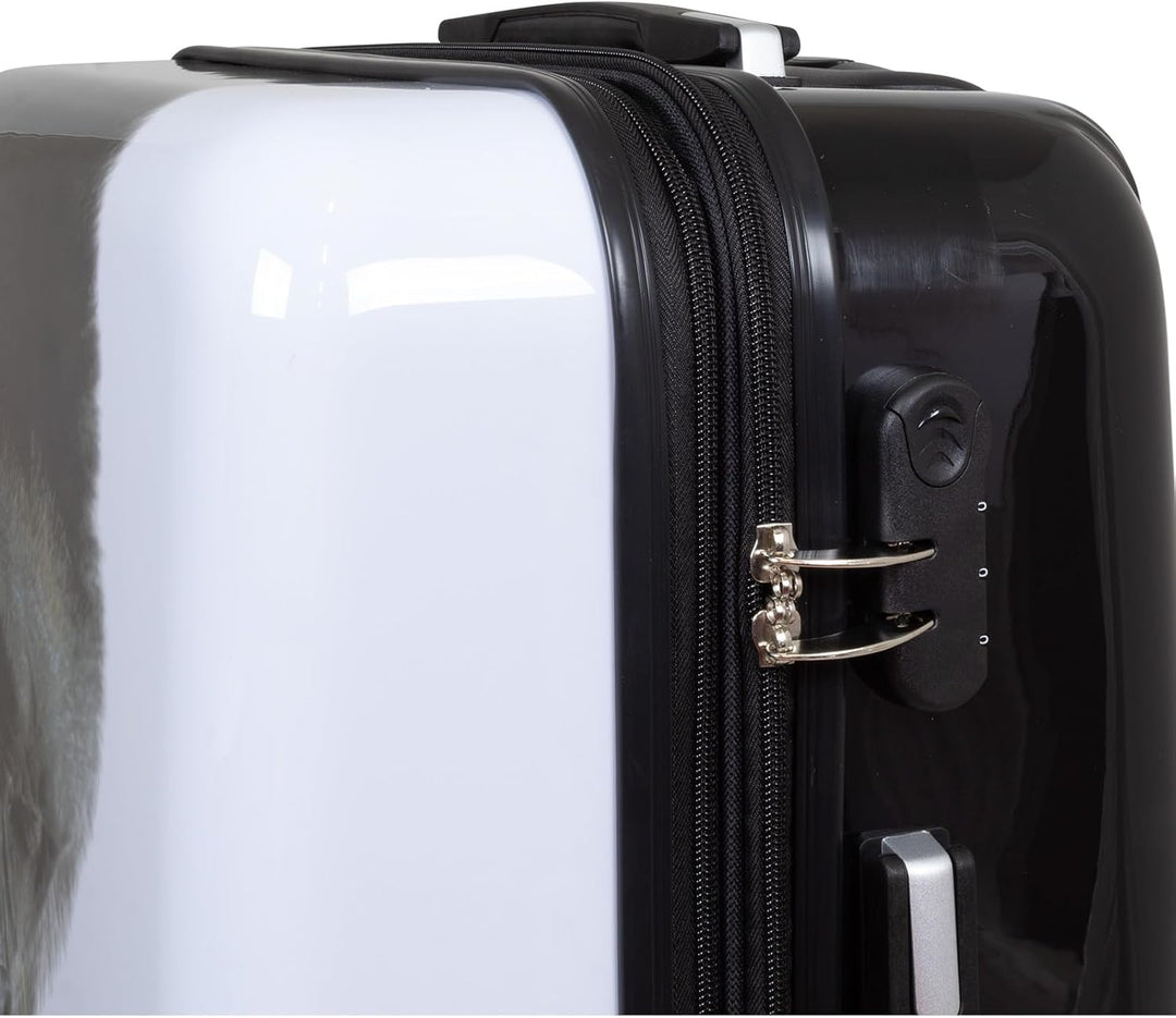 Trendyshop365 City-Koffer Hartschale mittelgross 67 cm - Gorilla Tier-Motiv Citykoffer - Grösse M Go