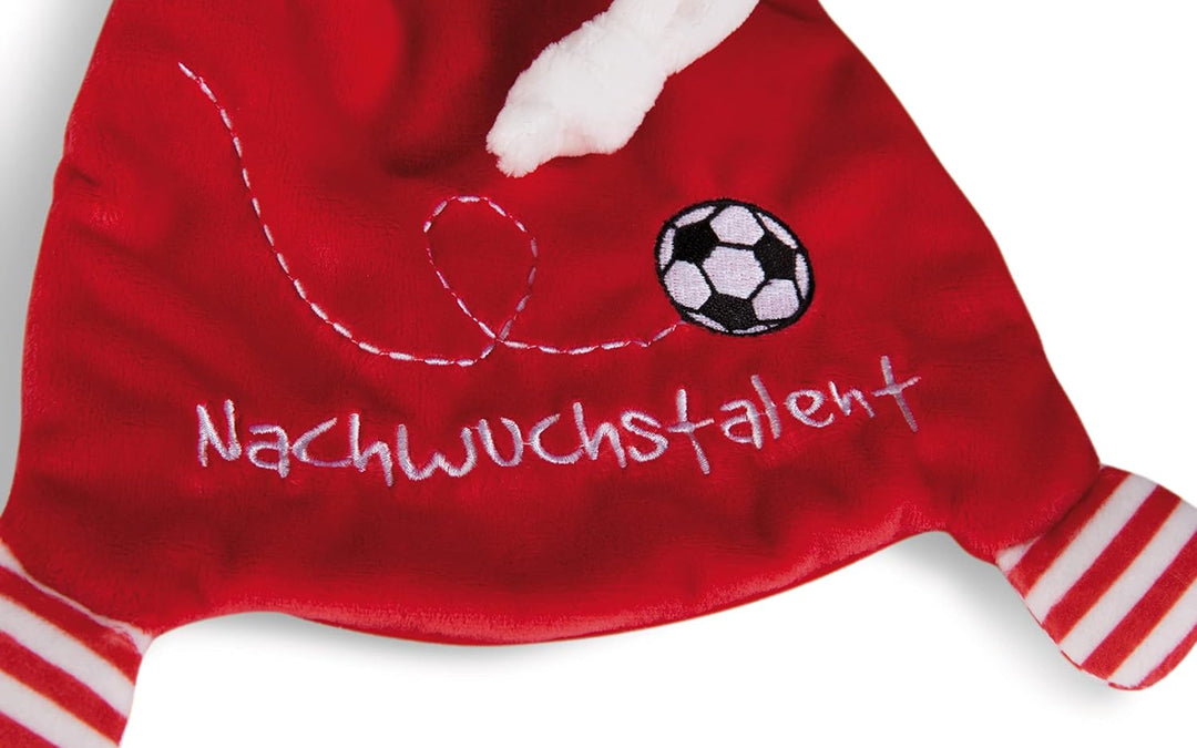 NICI Schmusetusch FC BAYERN MÜNCHEN Bär Berni 25 x 25 cm – niedliches Schnuffeltuch mit Stickerei "N