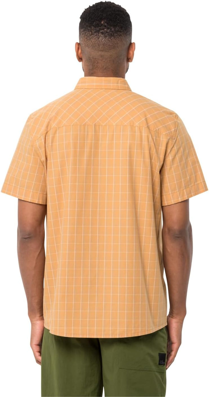 Jack Wolfskin Herren Hot Springs Shirt M Shirt Shortsleeve S Honey Yellow, S Honey Yellow