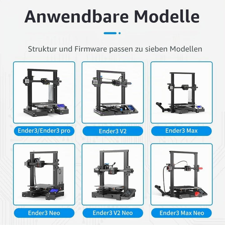 Creality Offizielles Ender 3 Silent Motherboard Upgrade V4.2.7 Mainboard Control Board mit TMC2225 T