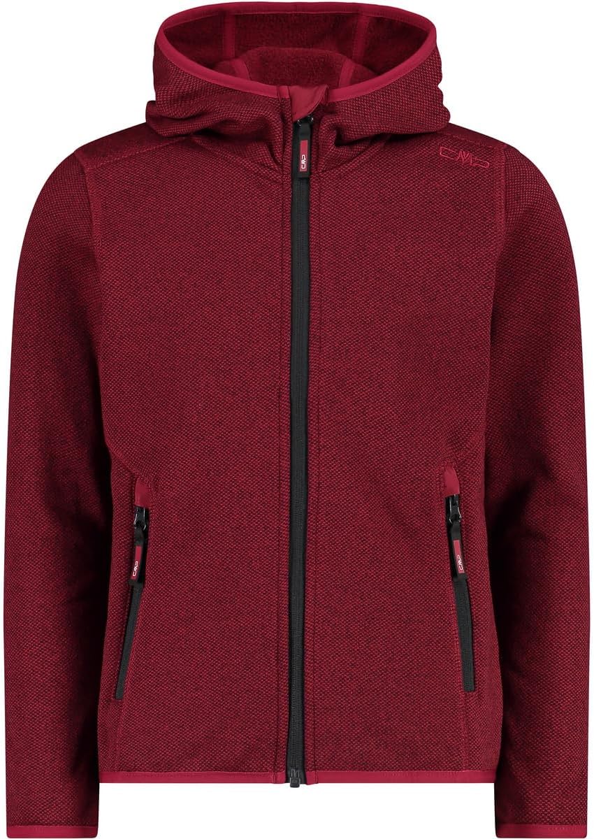 CMP Unisex Kinder Kid G-jacke mit Fester Kapuze fleecejacke (1er Pack) 176 Anemone-Anthrazit, 176 An