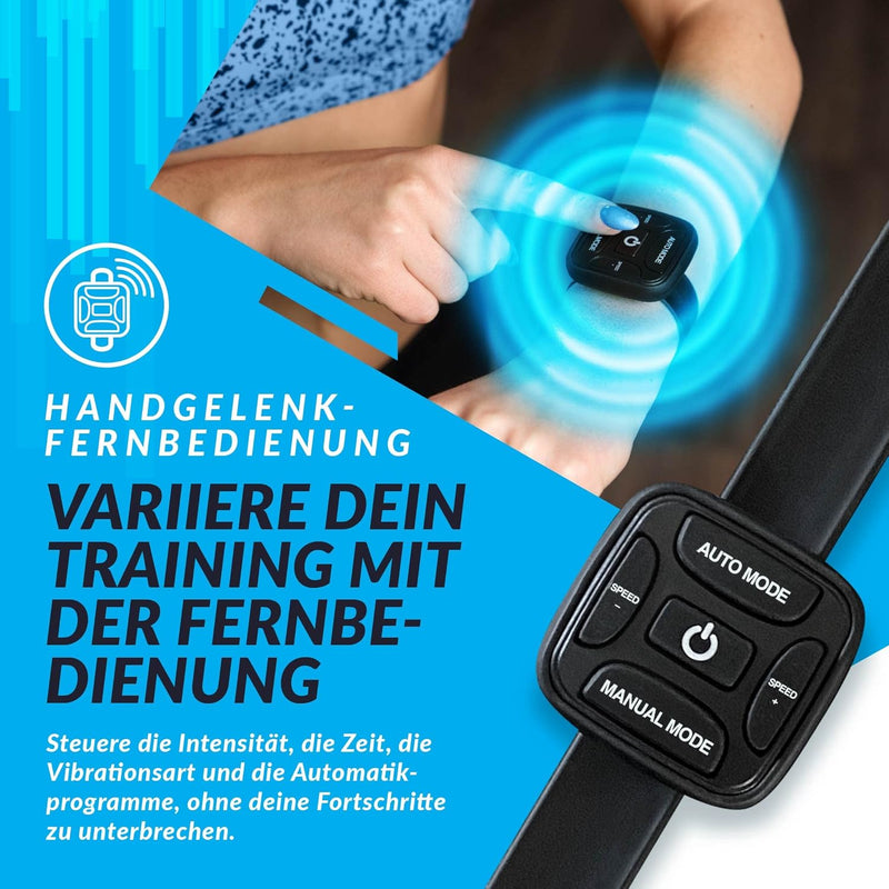 Bluefin Fitness Vibrationsplatte | Fettverbrennung, Muskelaufbau & Ganzkörpertraining | Kompaktes De